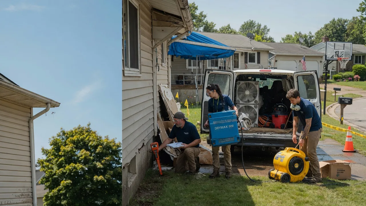 Ceiling Leak Cleanup in Hiram, OH near me
