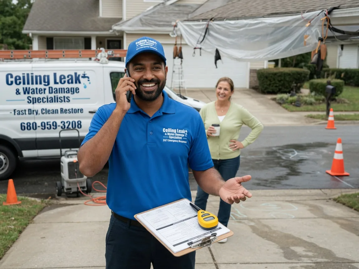 Ceiling Leak Cleanup Hiram, OH FAQs
